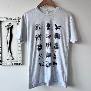 Next Level Apparel White Short Sleeve Graphic T-Shirt Size S Unisex